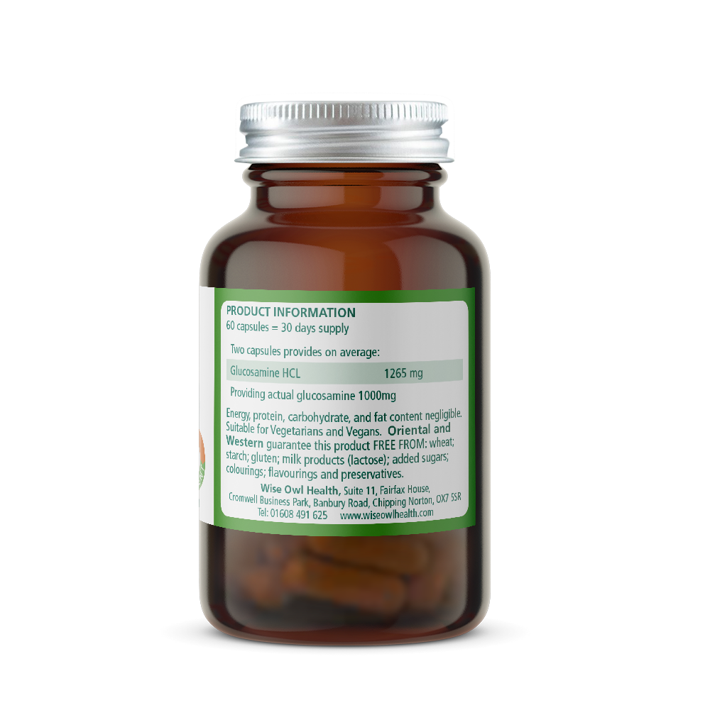 Glucosamine HCL 100mg product info by Wise Owl health