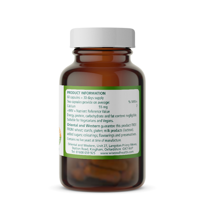 Calcium 27.5mg Elemental x 60 Capsules (Food State)