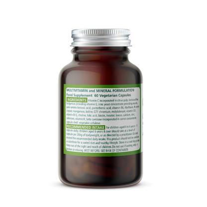 Wise Owl Health Children's multivitamin bottle with ingredients label