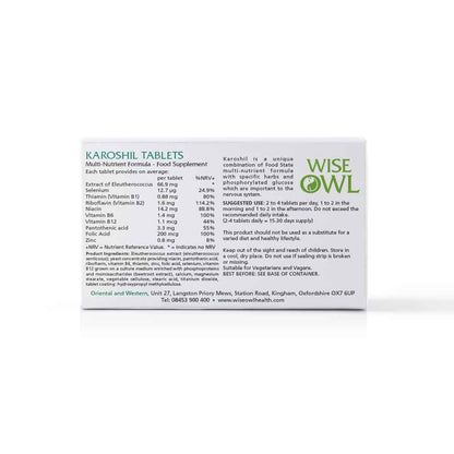 Karoshil x 60 Tablets - Wise Owl Health