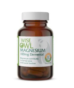 Magnesium – 100mg x 60 Capsules (Food State) - Wise Owl Health