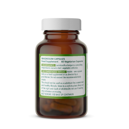 Magnesium – 100mg x 60 Capsules (Food State)