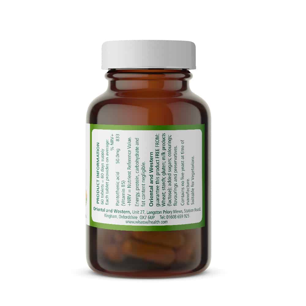 Pantothenic-Acid-Vitamin-B5-–-50mg-Product-information