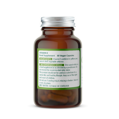 Vitamin supplement bottle with label on a white background